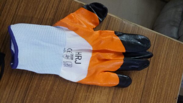 Orange Black Finger Gloves - Image 2