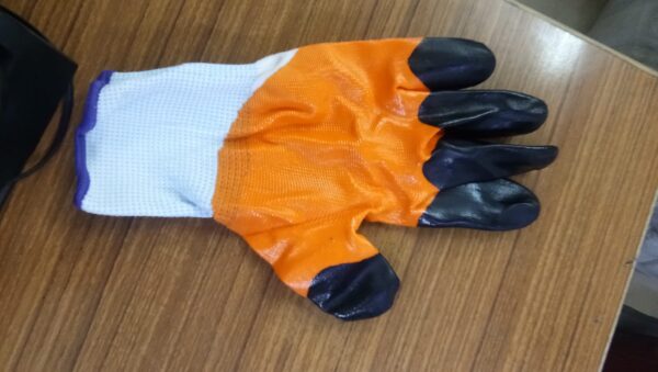 Orange Black Finger Gloves - Image 3