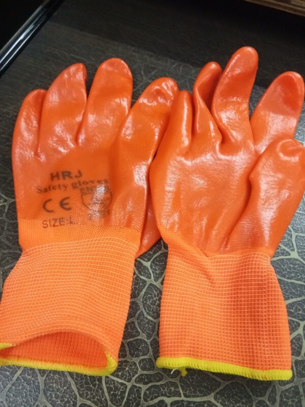 Orange PVC Gloves