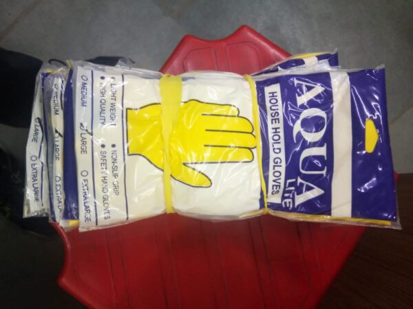 Household Rubber Gloves (Yellow) - Image 3