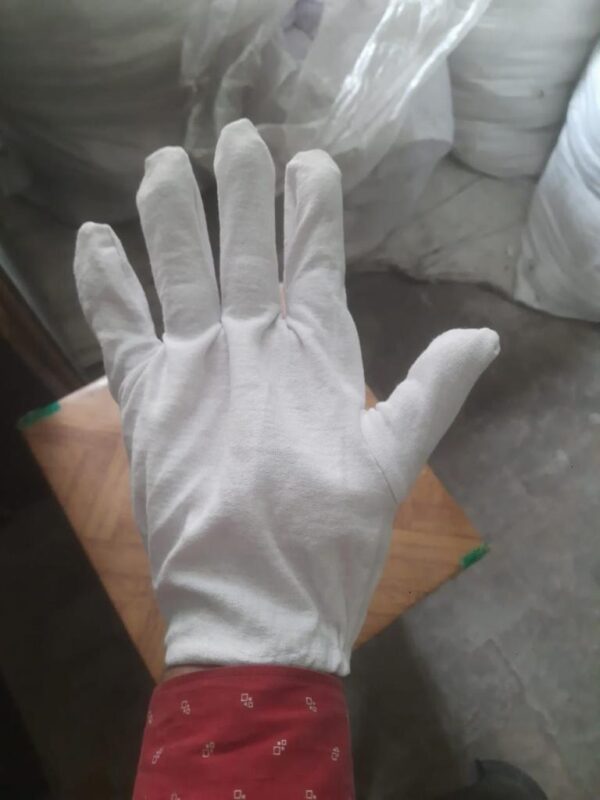 White Hosiery Gloves